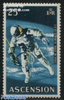 Ascension 1971 25p, Stamp Out Of Set, Mint NH, Transport - Space Exploration - Ascensión