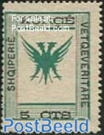 Albania 1917 Korca, 5c, Stamp Out Of Set, Mint NH, Nature - Birds - Albanie