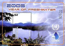 Micronesia 2003 Int. Fresh Water Year S/s, Mint NH, Nature - Environment - Water, Dams & Falls - Protezione Dell'Ambiente & Clima