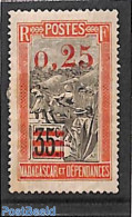 Madagascar 1921 Red Overprint 1v, Unused (hinged), Various - Agriculture - Landbouw