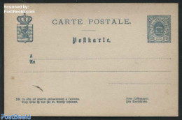Luxemburg 1879 Postcard 12.5c Blue, Unused Postal Stationary - Covers & Documents