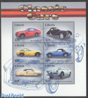 Liberia 2001 Classic Cars 6v M/s, Aston Martin DB6, Mint NH, Transport - Automobiles - Cars