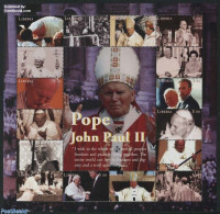Liberia 2000 Pope John Paul II 16v M/s, Mint NH, Religion - Pope - Religion - Popes