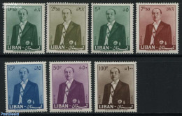 Lebanon 1960 Definitives, Chehab 7v, Mint NH, History - Politicians - Lebanon