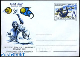 Yugoslavia 2002 Envelope, Waterball Championship, Unused Postal Stationary, Sport - Sport (other And Mixed) - Briefe U. Dokumente