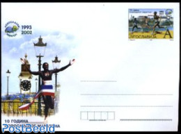 Yugoslavia 2002 Envelope, Marathon Of Novi Sad, Unused Postal Stationary, Sport - Brieven En Documenten