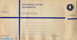 Jersey 1973 Registered Letter 23p 289x152mm, Unused Postal Stationary - Jersey