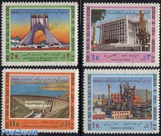 Iran/Persia 1971 Persian Empire 4v, Mint NH, Nature - Various - Water, Dams & Falls - Industry - Factories & Industries