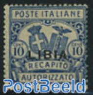 Italian Lybia 1929 Recapito 1v, Unused (hinged) - Libyen