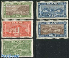 Iceland 1925 Definitives, Views 5v, Mint NH - Unused Stamps