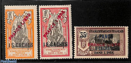 French India 1941 France Libre 3v, Mint NH - Ongebruikt
