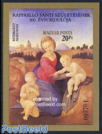 Hungary 1983 Raphael S/s Imperforated, Mint NH, Art - Paintings - Raphael - Neufs