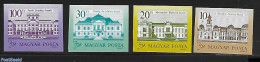 Hungary 1987 Definitives, Castles 4v Imperforated, Mint NH, Art - Castles & Fortifications - Neufs