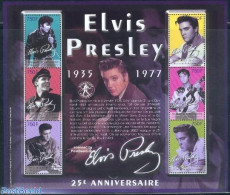 Guinea, Republic 2002 Elvis Presley 6v M/s, Mint NH, Performance Art - Elvis Presley - Music - Popular Music - Elvis Presley