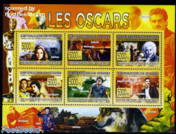 Guinea, Republic 2008 Oscar Winners 6v M/s, Mint NH, Nature - Performance Art - Transport - Butterflies - Film - Movie.. - Cinema