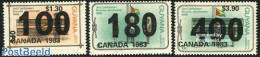 Guyana 1983 World Jamboree Canada 3v, Overprints, Mint NH, Sport - Scouting - Guiana (1966-...)