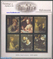 Grenada Grenadines 2001 Rijksmuseum 6v M/s, Rembrandt, Mint NH, History - Netherlands & Dutch - Art - Paintings - Remb.. - Geografía
