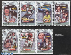 Grenada 2002 Dale Earnhardt 7v, Mint NH, Sport - Transport - Autosports - Sport (other And Mixed) - Automobiles - Cars