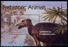 Gambia 2003 Edmontosaurus S/s, Mint NH, Nature - Prehistoric Animals - Préhistoriques