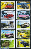 France 2000 Automobiles 10v, Mint NH, Transport - Automobiles - Unused Stamps