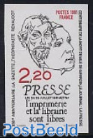 France 1981 Press 1v Imperforated, Mint NH, History - Newspapers & Journalism - Ongebruikt