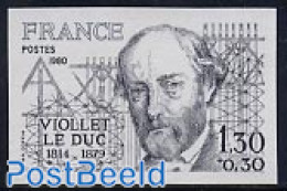 France 1980 E.E. Violet Le Duc 1v Imperforated, Mint NH, Art - Architects - Nuevos