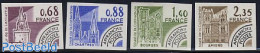 France 1979 Precancels 4v Imperforated, Mint NH, Religion - Various - Churches, Temples, Mosques, Synagogues - Lightho.. - Ungebraucht