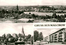 72640376 Malchow Panorama Kirche Strassenpartie Malchow Mecklenburg - Altri & Non Classificati