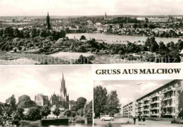 72640376 Malchow Panorama Kirche Strassenpartie Malchow Mecklenburg - Sonstige & Ohne Zuordnung