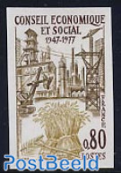 France 1977 Economic Council 1v Imperforated, Mint NH, Various - Industry - Ungebraucht