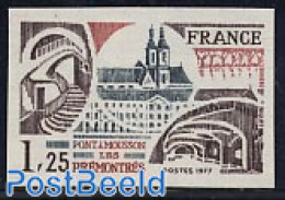 France 1977 Pont A Mousson 1v Imperforated, Mint NH, Religion - Cloisters & Abbeys - Nuovi