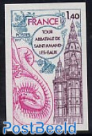 France 1977 St. Amand Les Eaux 1v Imperforated, Mint NH, Religion - Churches, Temples, Mosques, Synagogues - Ongebruikt