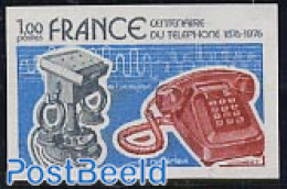 France 1976 Telephone Centenary 1v Imperforated, Mint NH, Science - Telephones - Ongebruikt