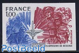 France 1976 Reserve Officers 1v Imperforated, Mint NH, History - Militarism - Ongebruikt