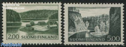 Finland 1964 Definitives 2v, Phosphor, Mint NH, Nature - Trees & Forests - Ongebruikt