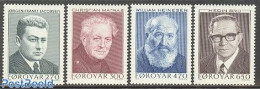 Faroe Islands 1988 Authors 4v, Mint NH, Art - Authors - Ecrivains