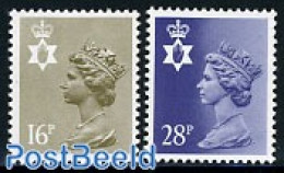Great Britain 1984 N-Ireland, Def. 2v (perf. 14.75:14.25), Mint NH - Unused Stamps