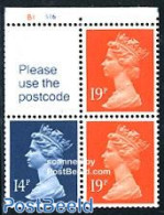 Great Britain 1988 Definitives Booklet Pane, Mint NH - Unused Stamps