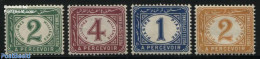 Egypt (Kingdom) 1889 Postage Due 4v, Mint NH - Dienstmarken