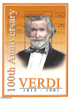 Dominica 2001 G. Verdi S/s, Mint NH, Performance Art - Music - Muziek