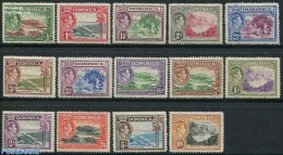 Dominica 1938 Definitives 14v, Unused (hinged) - Dominican Republic
