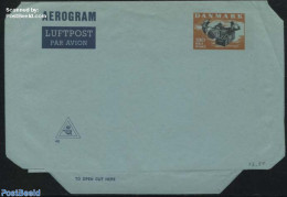 Denmark 1980 Aerogram 180 (KZ46), Unused Postal Stationary, Art - Fairytales - Lettres & Documents