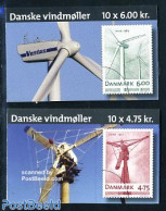 Denmark 2007 Windmills 2 Booklets, Mint NH, Various - Stamp Booklets - Mills (Wind & Water) - Neufs