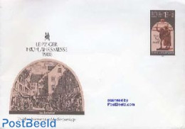 Germany, DDR 1988 Envelope 1.20 Leipzig Spring Fair, Unused Postal Stationary, Various - Street Life - Cartas & Documentos