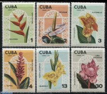 Cuba 1974 Garden Flowers 6v, Mint NH, Nature - Flowers & Plants - Unused Stamps