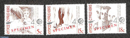 Cyprus 1991 UNO REFUGEES 3V SPECIMEN, Mint NH, History - Refugees - United Nations - Unused Stamps