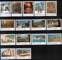Cyprus 1985 Definitives, Tourism 15v, Mint NH, Various - Tourism - Nuevos