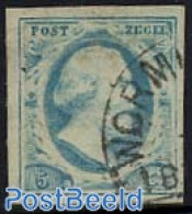 Netherlands 1852 5c., Canc. Wormerveer C, Used Stamps - Gebruikt