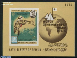 Aden 1967 Seiyun, Scouting S/s Imperforated, Mint NH, Sport - Scouting - Other & Unclassified