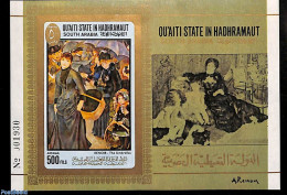 Aden 1967 Renoir Painting S/s Imperforated, Mint NH, Art - Modern Art (1850-present) - Paintings - Aden (1854-1963)